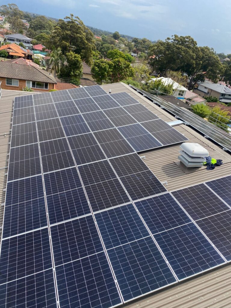 solar panels ibis care aged care mortdale